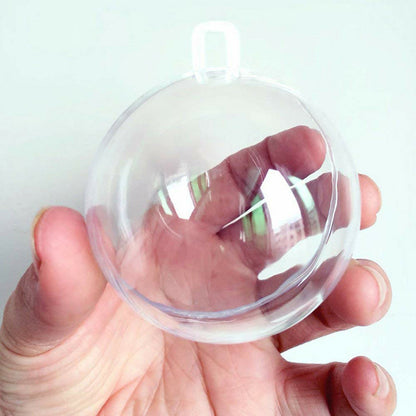 10cm Christmas Decoration Hanging Ball Clear Plastic Ball