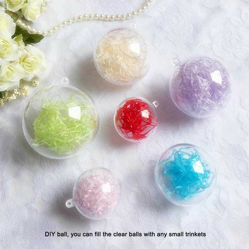 10cm Christmas Decoration Hanging Ball Clear Plastic Ball