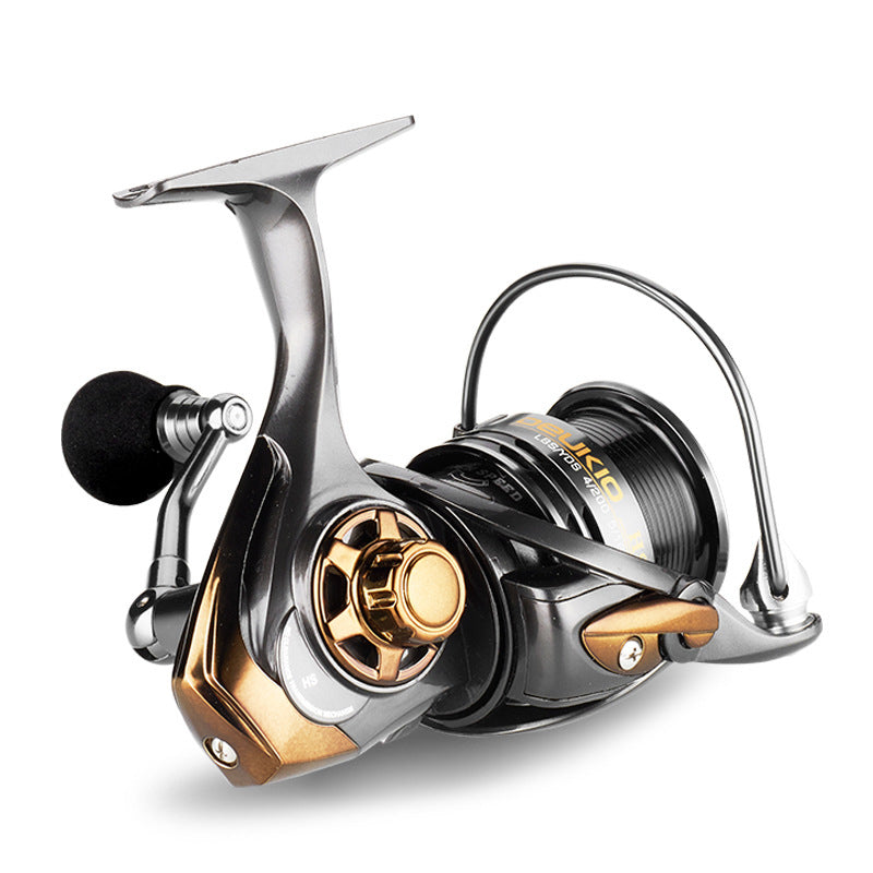 DEUKIO HS5000 6.7:1 5+1BB Spinning Fishing Reel Shallow Spool