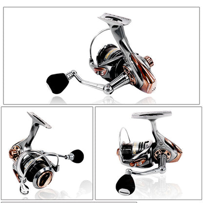 DEUKIO HS5000 6.7:1 5+1BB Spinning Fishing Reel Shallow Spool