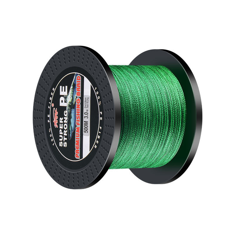 YUDELI 500m Braided Fishing Line 4 Strands PE Super Strong Saltwater Fishing Line