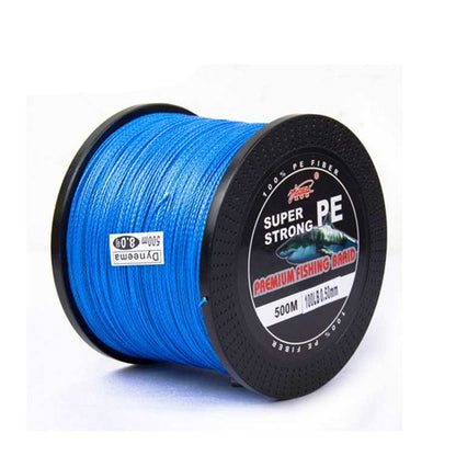 YUDELI 500m Braided Fishing Line 4 Strands PE Super Strong Saltwater Fishing Line