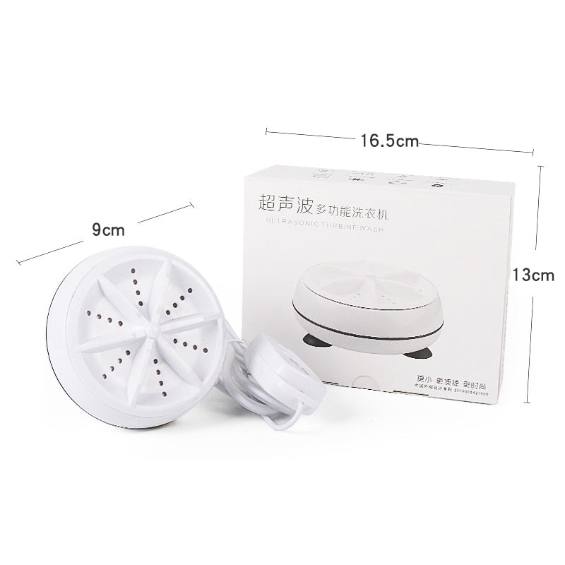 Ultrasonic Turbine Washing Machine Mini Portable Personal Rotating Washer for Travel Home Business Trip