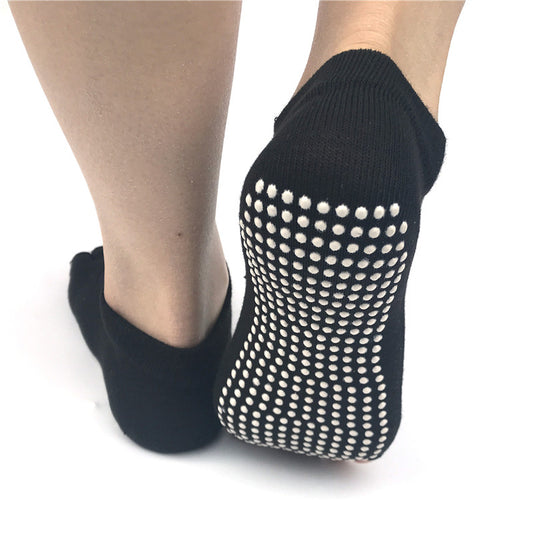 Non Slip Yoga Socks for Women Toeless Pilates Ballet Workout Socks