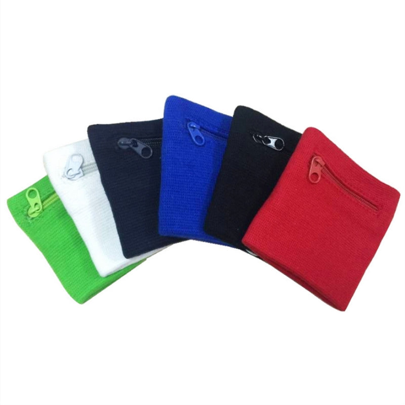 Sport Arm Band Bag Zipper Wrist Wallet Bag Sweatband for MP3 Card Storage