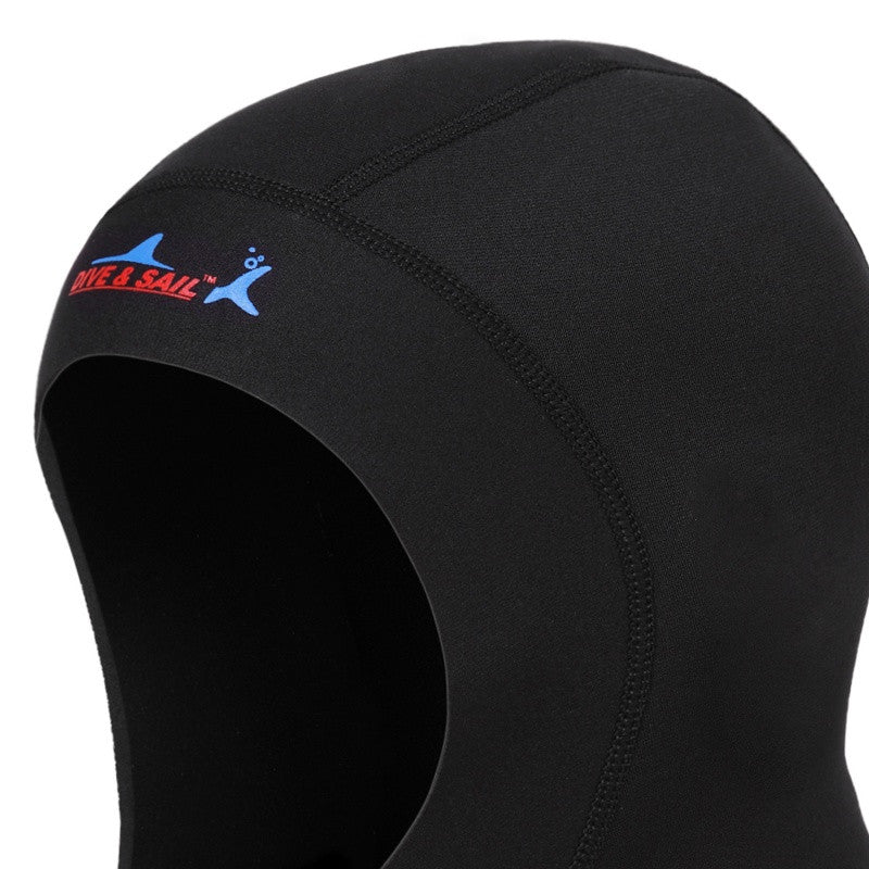 Women Man Neoprene Hat Scuba Diving Cap 1mm with Shoulder Snorkeling Equipment