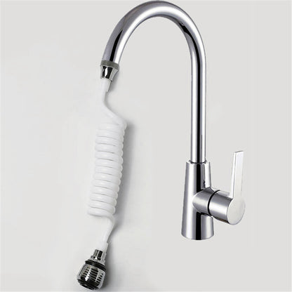 Long Hose Shrinkable Home Kitchen Faucet Splash Head Extension Extender