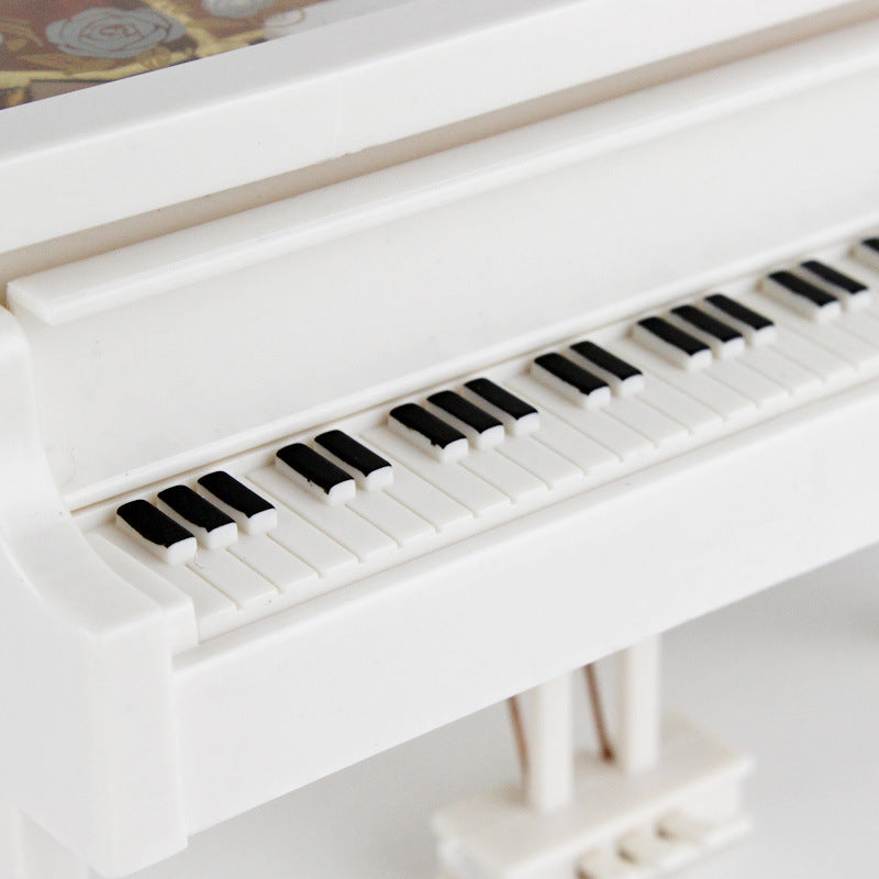 Romantic Piano Music Box Desktop Ornament Crafts for Room Decoration