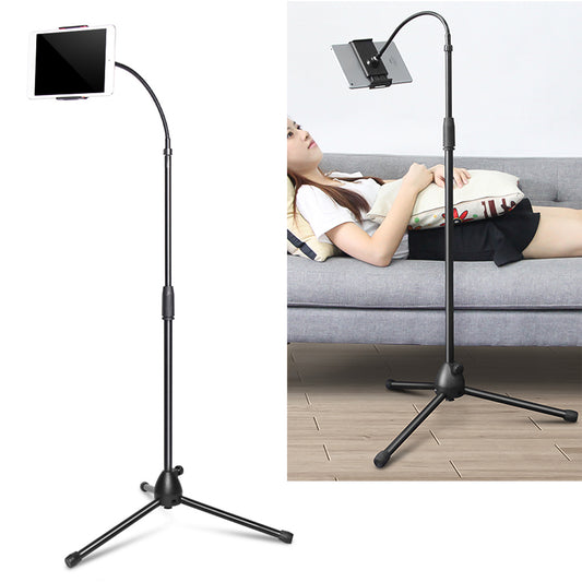 GF160 For 3.5-10 inches Phone/Tablet Floor Stand Tripod Holder Mount 360 Degree Rotating Phone Bracket