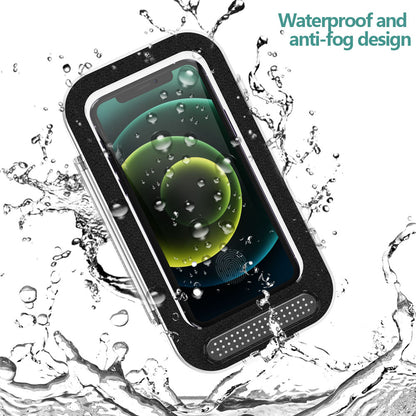 Bathroom Kitchen Anti-Fog Waterproof Mobile Phone Holder Box Wall Mounted Shower Touch Screen Phone Storage Case