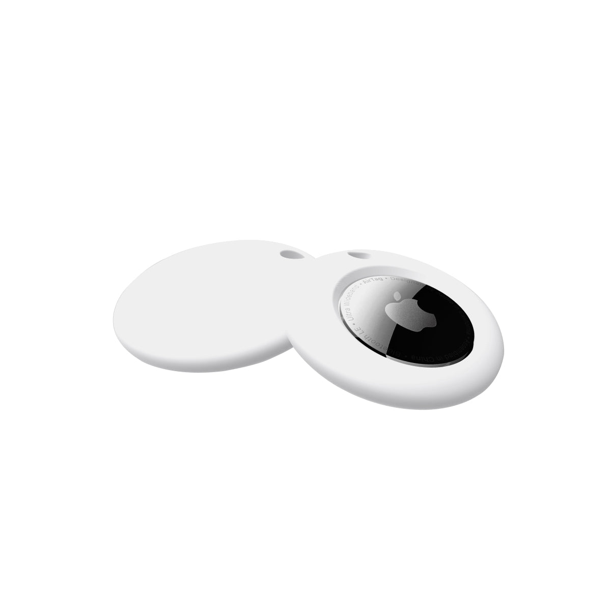 Round Silicone Anti-lost Protective Case Cover for Apple AirTag Bluetooth Locator