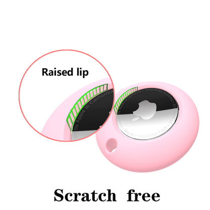 Round Silicone Anti-lost Protective Case Cover for Apple AirTag Bluetooth Locator