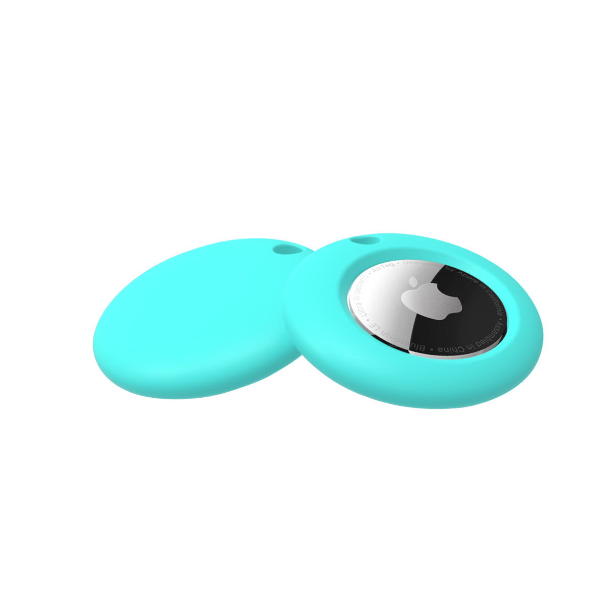 Round Silicone Anti-lost Protective Case Cover for Apple AirTag Bluetooth Locator