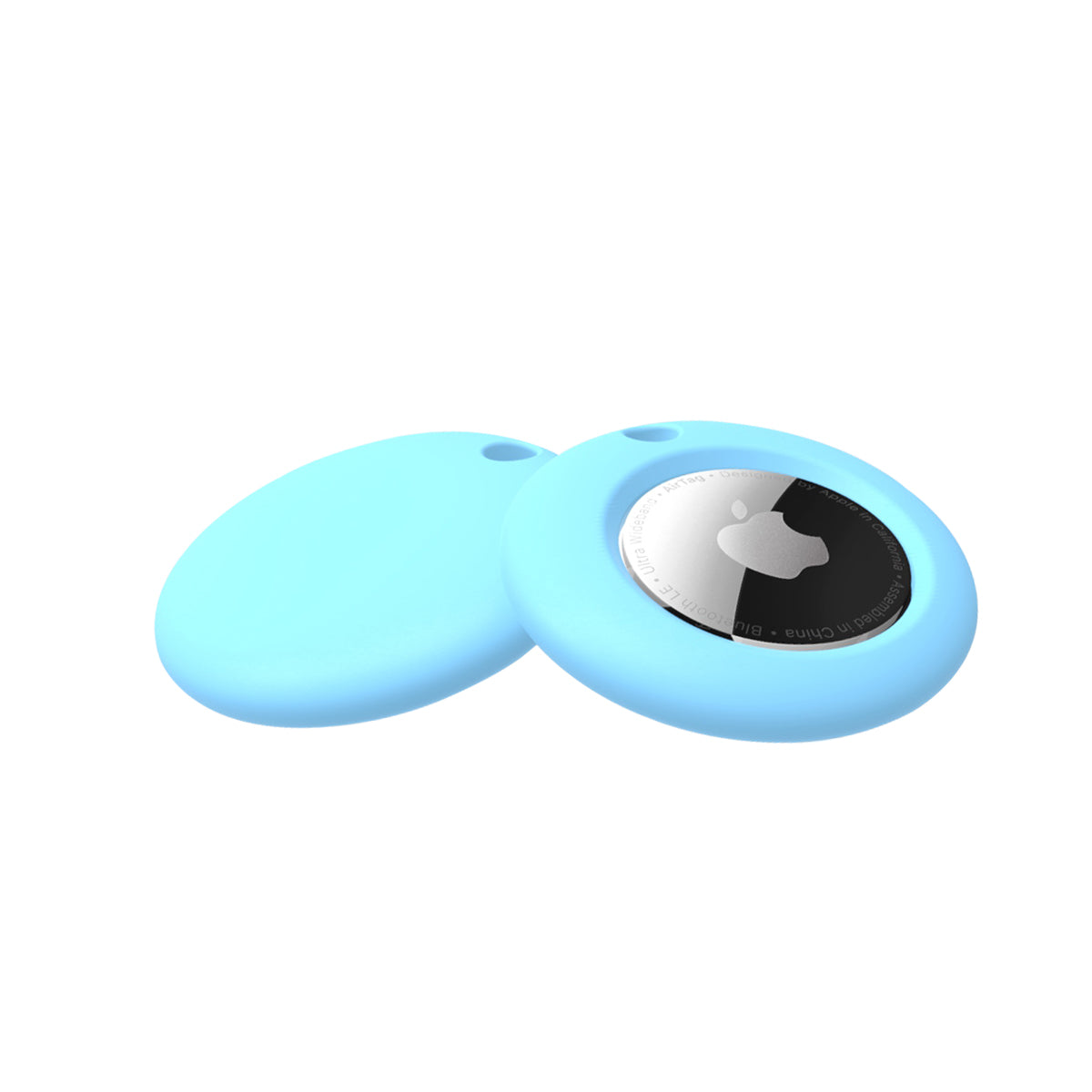 Round Silicone Anti-lost Protective Case Cover for Apple AirTag Bluetooth Locator