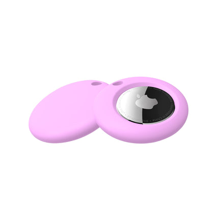 Round Silicone Anti-lost Protective Case Cover for Apple AirTag Bluetooth Locator