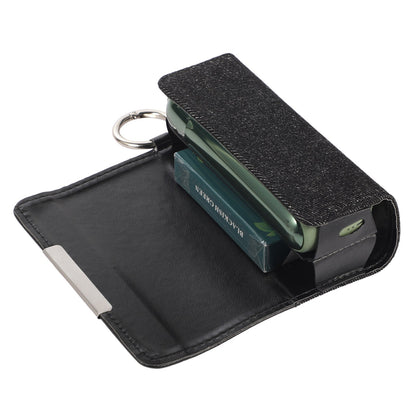 For IQOS ILUMA E-cigarette Portable Leather Protective Case Drop-proof Cover Storage Bag with Ring Buckle