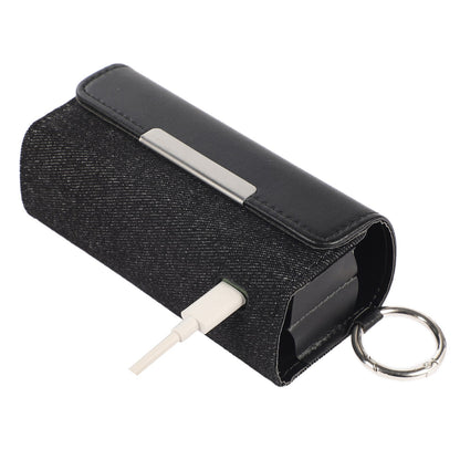 For IQOS ILUMA E-cigarette Portable Leather Protective Case Drop-proof Cover Storage Bag with Ring Buckle