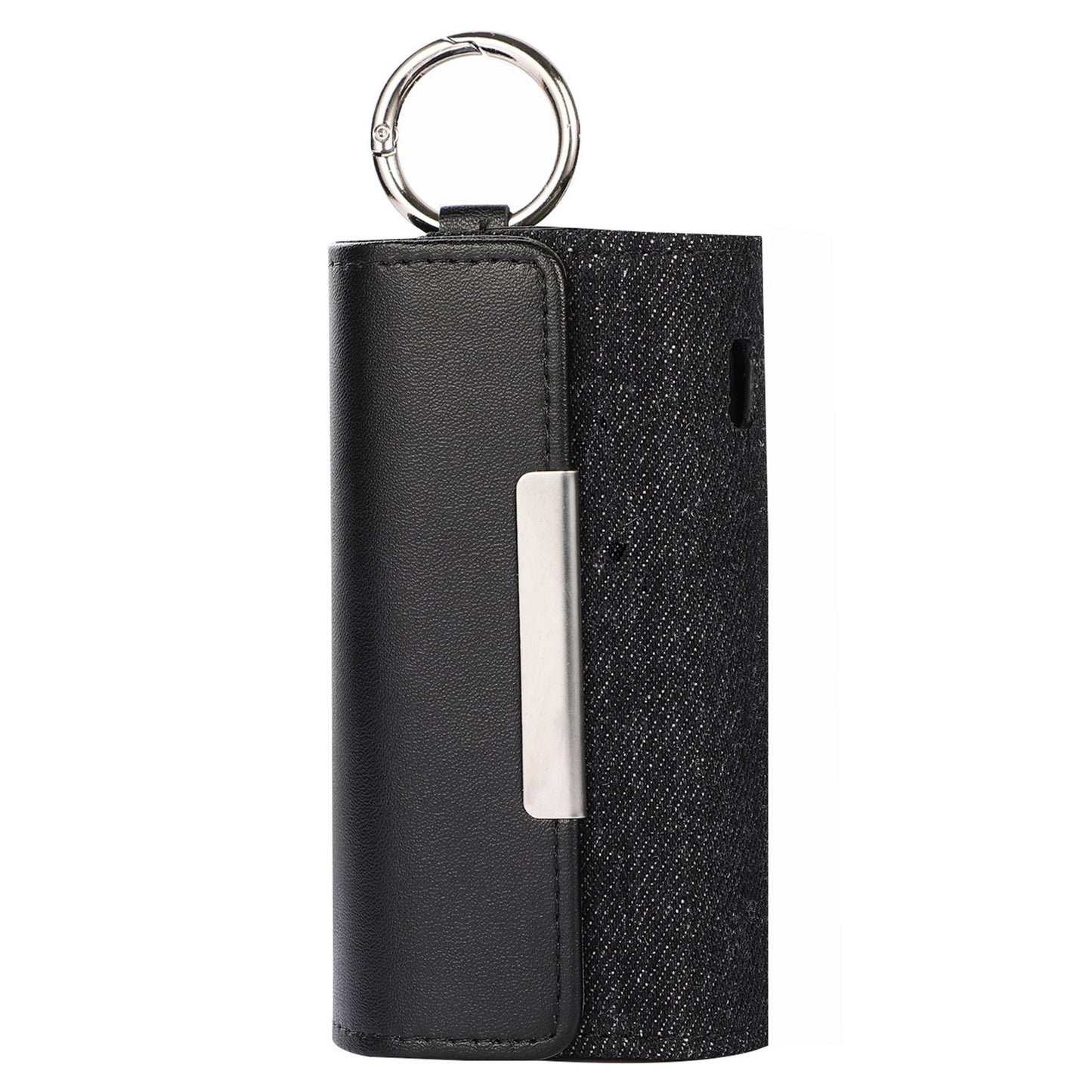 For IQOS ILUMA E-cigarette Portable Leather Protective Case Drop-proof Cover Storage Bag with Ring Buckle