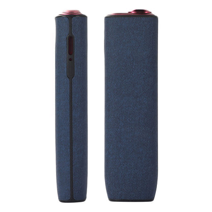 For IQOS ILUMA ONE E-cigarette Protective Cover Twill Design TPU+PU Leather Anti-scratch Housing