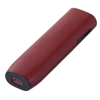 For IQOS ILUMA ONE TPU+Genuine Leather Anti-scratch Anti-drop Case E-cigarette Protective Cover