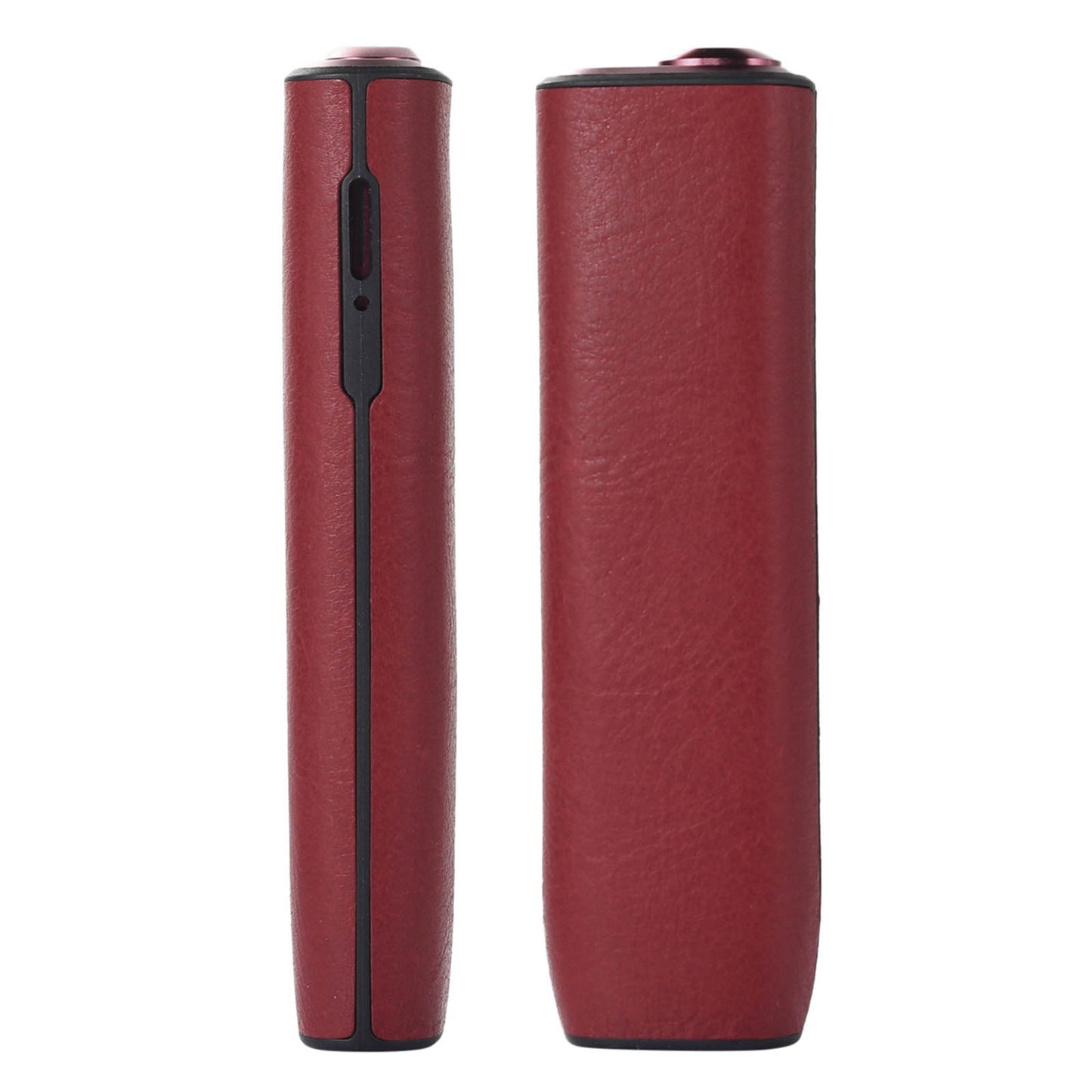 For IQOS ILUMA ONE TPU+Genuine Leather Anti-scratch Anti-drop Case E-cigarette Protective Cover