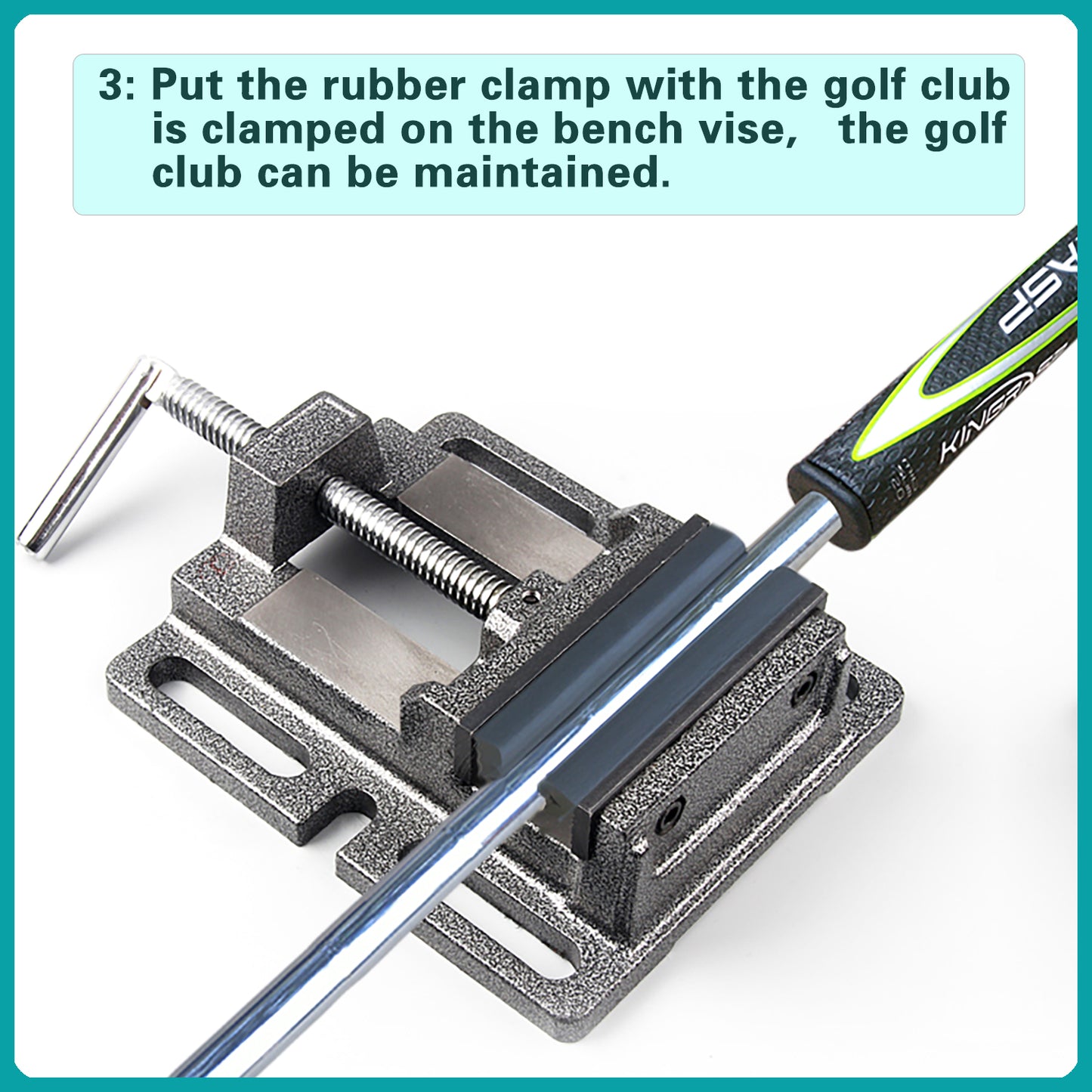 Golf Club Grip Repair Tool Rubber Vice Clamp Shaft Protector