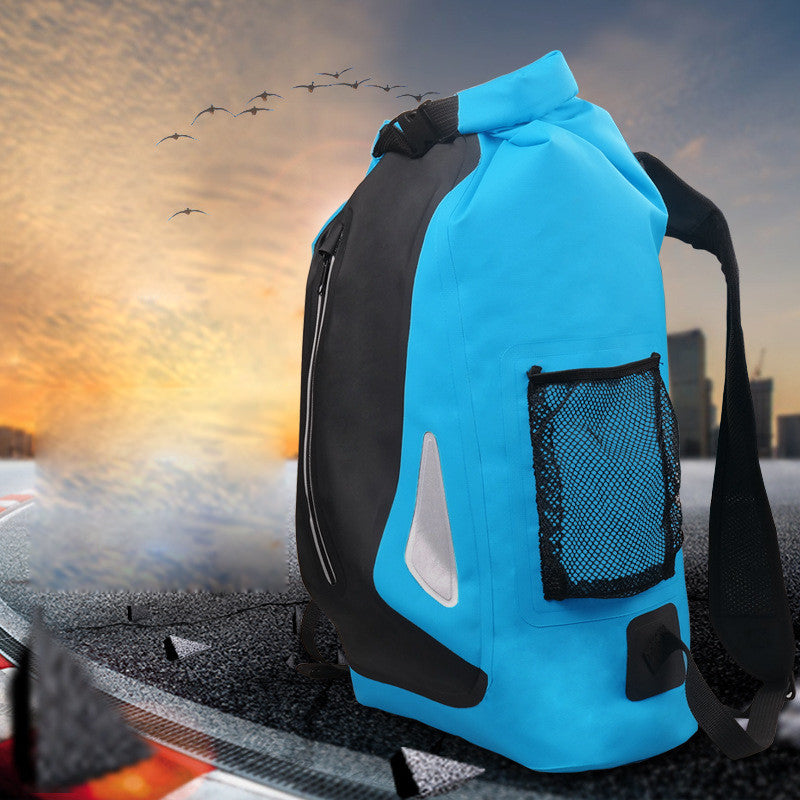 25L Outdoor Waterproof Bag Bucket Floating Backpack with Reflective Strap