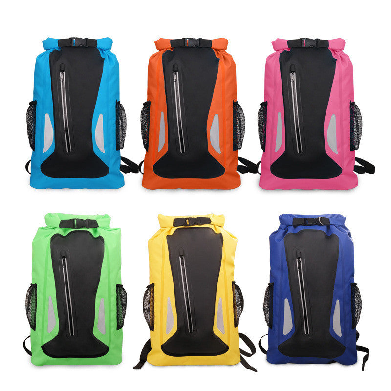 25L Outdoor Waterproof Bag Bucket Floating Backpack with Reflective Strap