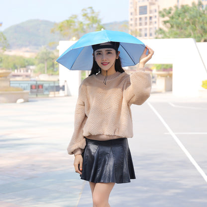 Fishing Umbrella Hat UV Protection Umbrella Headwear Cap