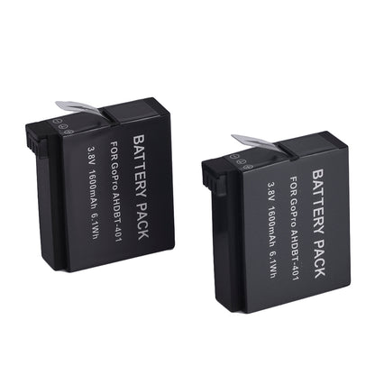 For GoPro Hero 4 AHDBT-401 Li-ion Battery Replacement 1600mAh 3.8V