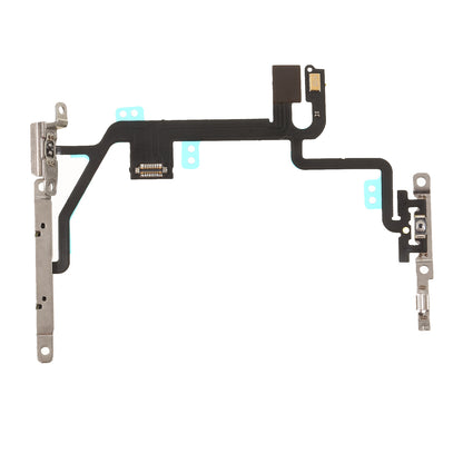 Power ON/OFF and Volume Button Flex Cable Part Replacement with Metal Plate for iPhone 8 4.7 inch