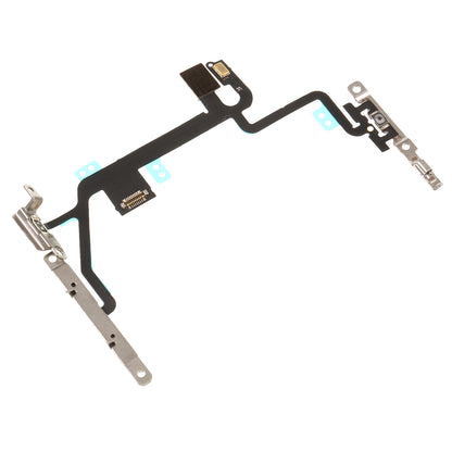 Power ON/OFF and Volume Button Flex Cable Part Replacement with Metal Plate for iPhone 8 4.7 inch