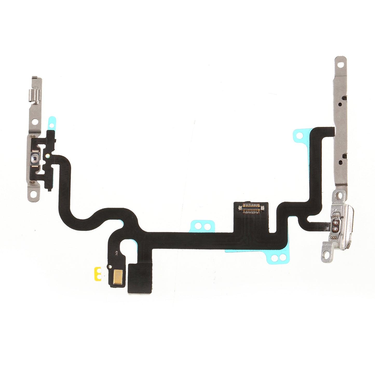 For iPhone 7 4.7 inch OEM Power ON/OFF and Volume Button Flex Cable Part with Metal Plate