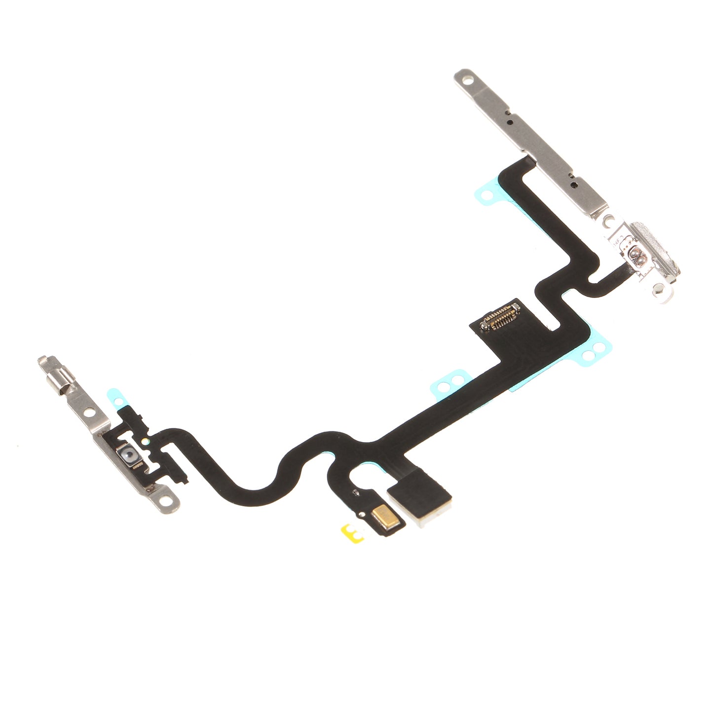 For iPhone 7 4.7 inch OEM Power ON/OFF and Volume Button Flex Cable Part with Metal Plate