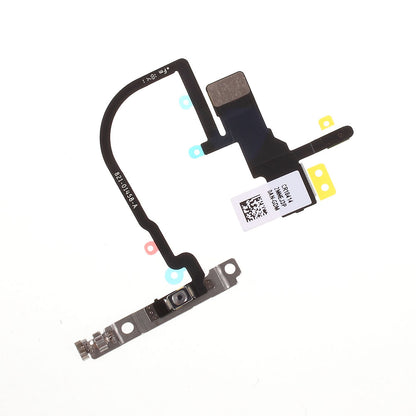 OEM Power ON/OFF Switch Button Flex Cable with Metal Plate Replacement Part for iPhone XS 5.8 inch