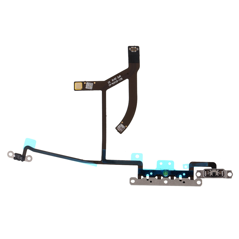 Volume Button Flex Cable Part with Metal Plate (without Logo) for iPhone XS Max 6.5 inch