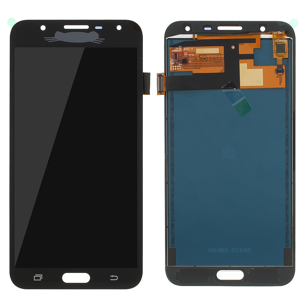 LCD Screen and Digitizer Assembly Part for Samsung Galaxy J7 Nxt J701 with Screen Brightness IC and Adhesive Sticker - Black