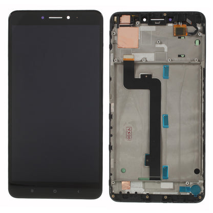 LCD Screen and Digitizer Assembly Part with Frame for Xiaomi Mi Max 2 - Black