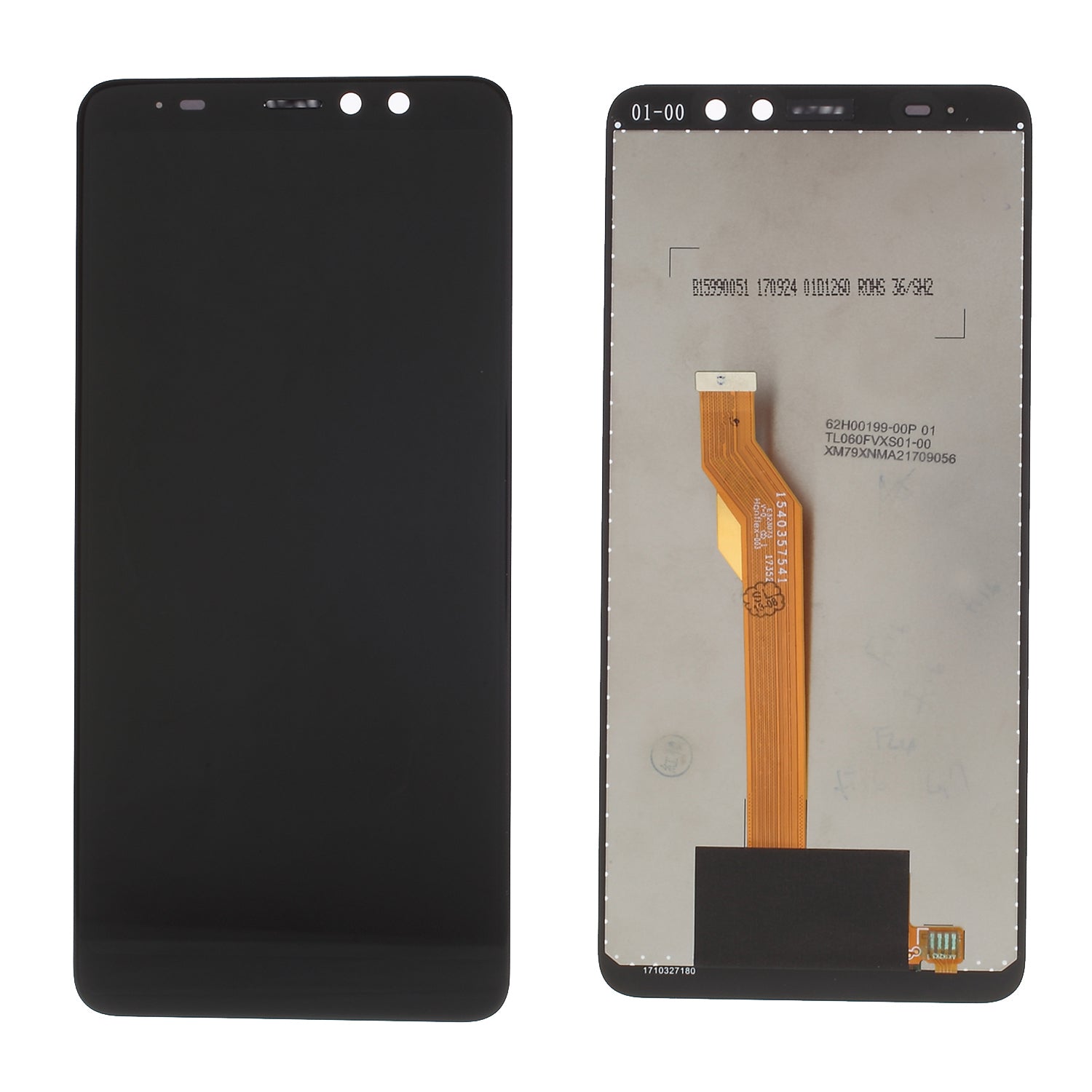 OEM for HTC U11 Eyes LCD Screen and Digitizer Assembly Repair Part (without Logo) - Black