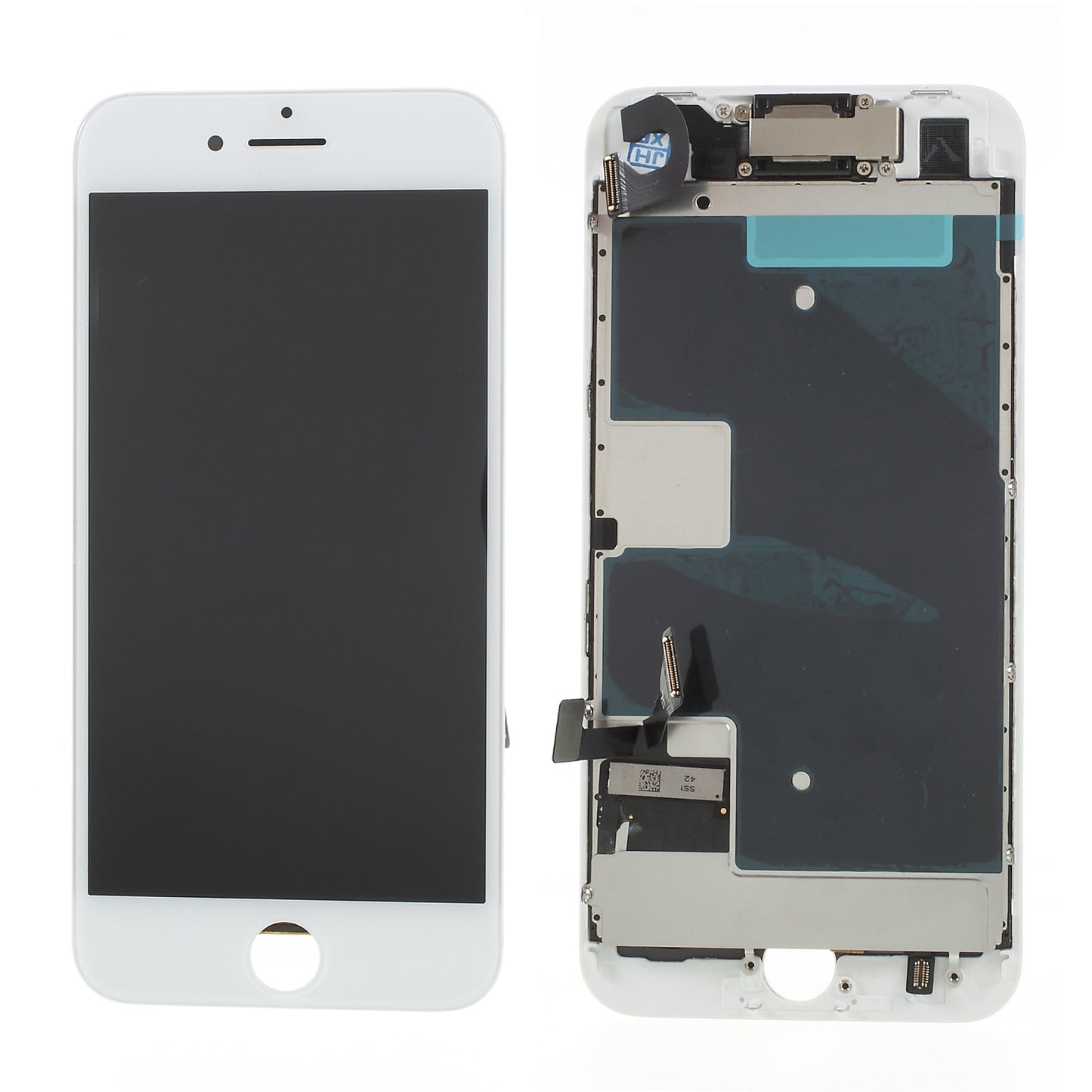 For iPhone 8 4.7-inch/SE (2nd Generation) LCD Screen and Digitizer Assembly + Frame + Small Parts (380-450cd/m2 Brightness)