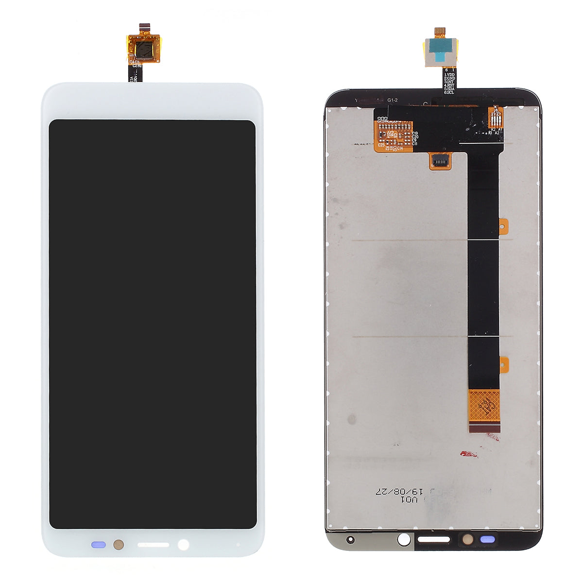 LCD Screen and Digitizer Assembly + Frame Part for Alcatel 1V (2019)