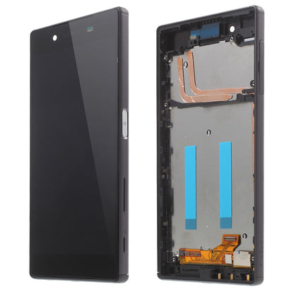 LCD Screen and Digitizer Assembly with Front Housing for Sony Xperia Z5 (OEM material assembly)