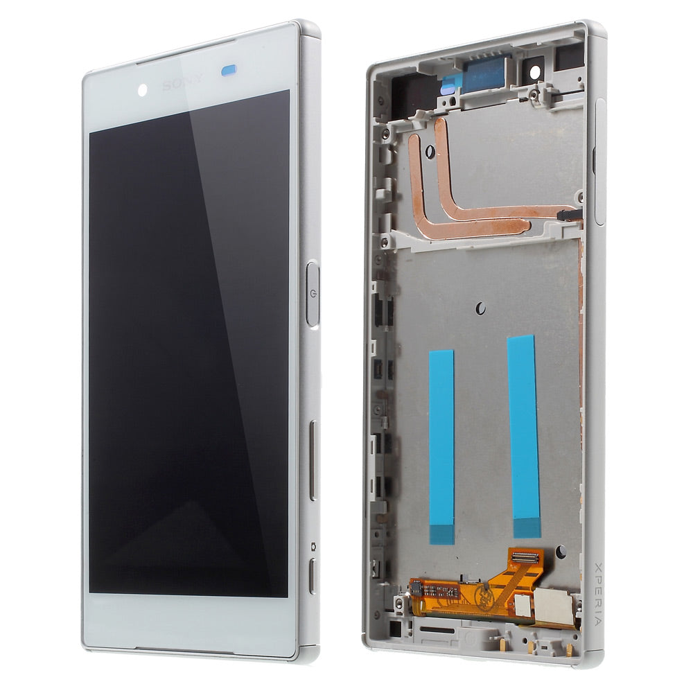 LCD Screen and Digitizer Assembly with Front Housing for Sony Xperia Z5 (OEM material assembly)