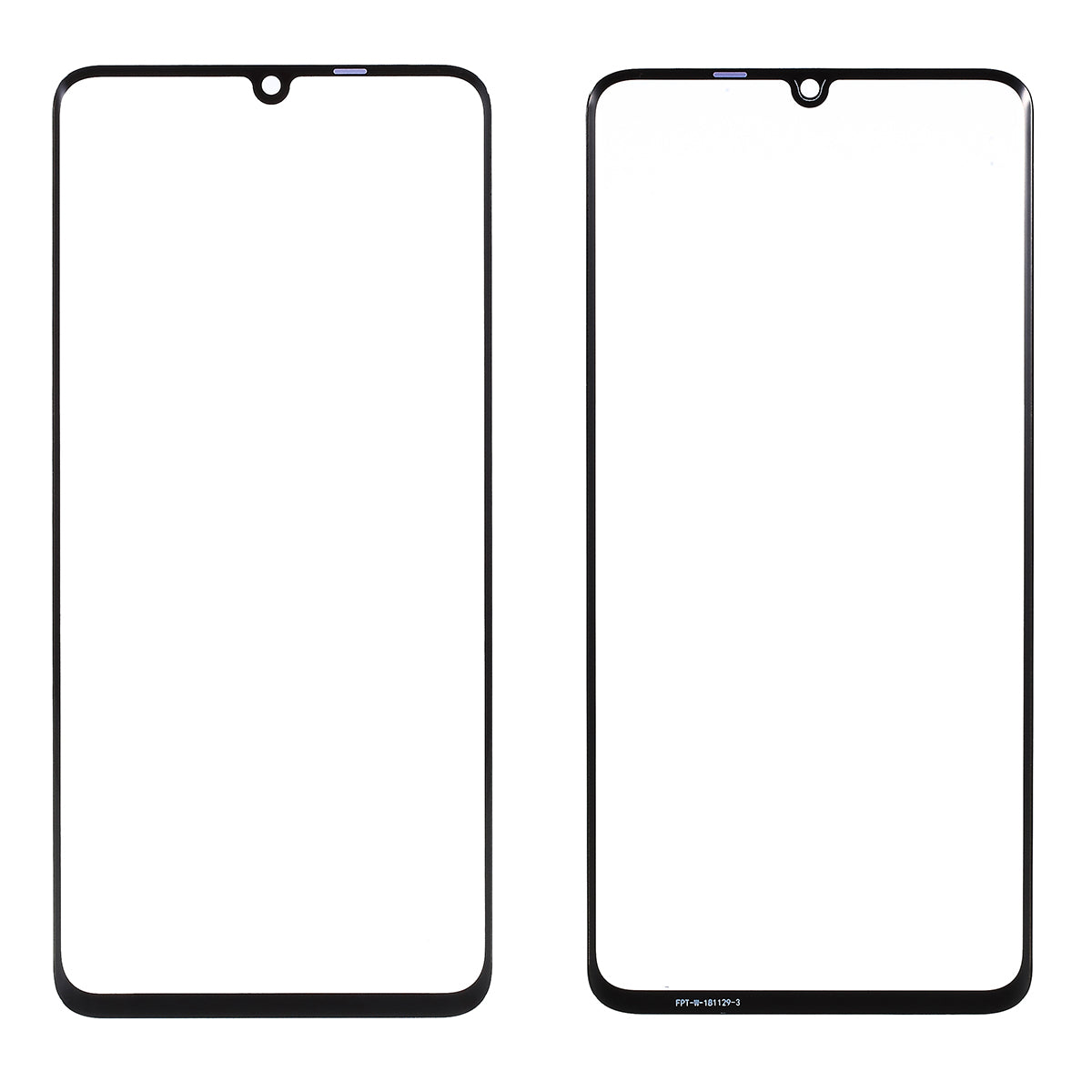 Front Screen Glass Lens Replacement for Huawei P30 Pro (without Logo) - Black