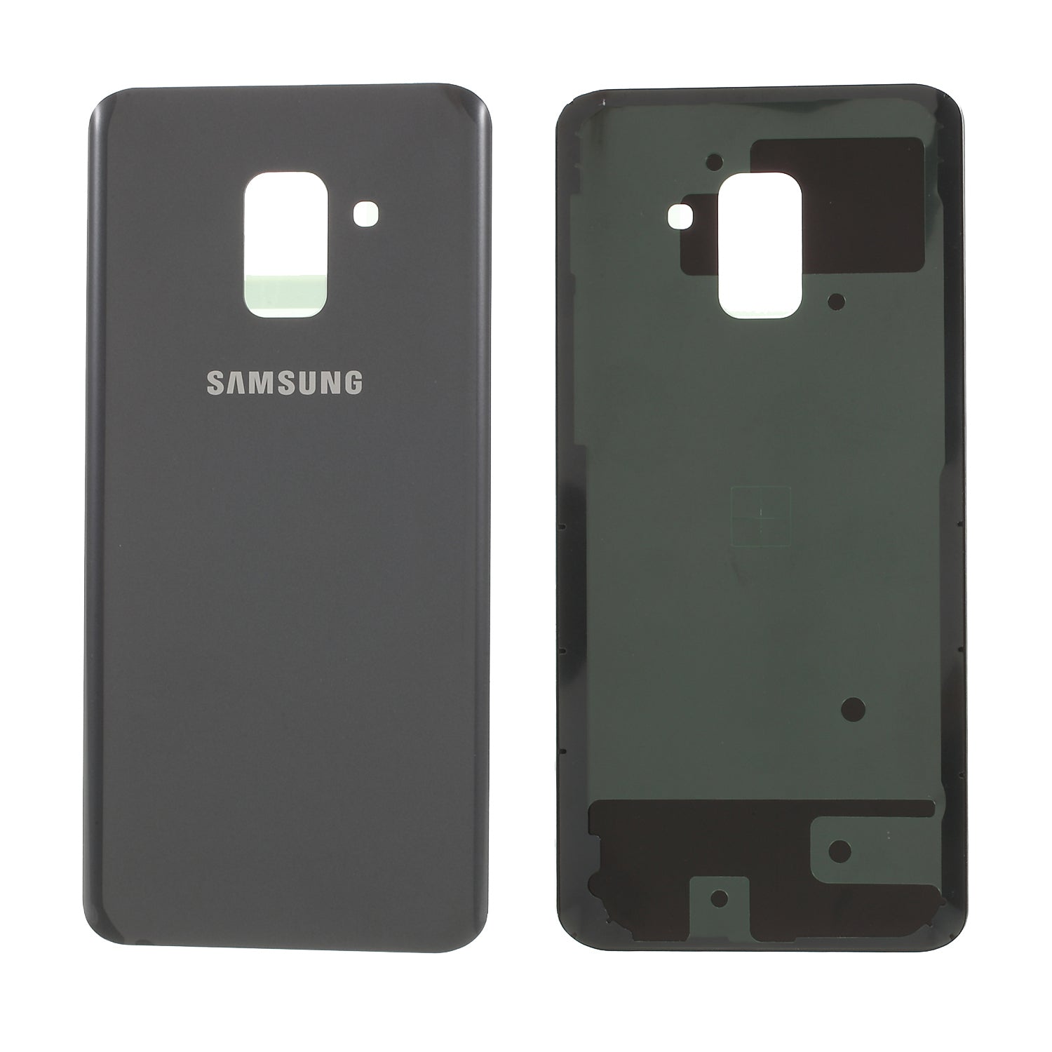 Back Battery Housing Cover Assembly Part with Adhesive Sticker for Samsung Galaxy A8 (2018)