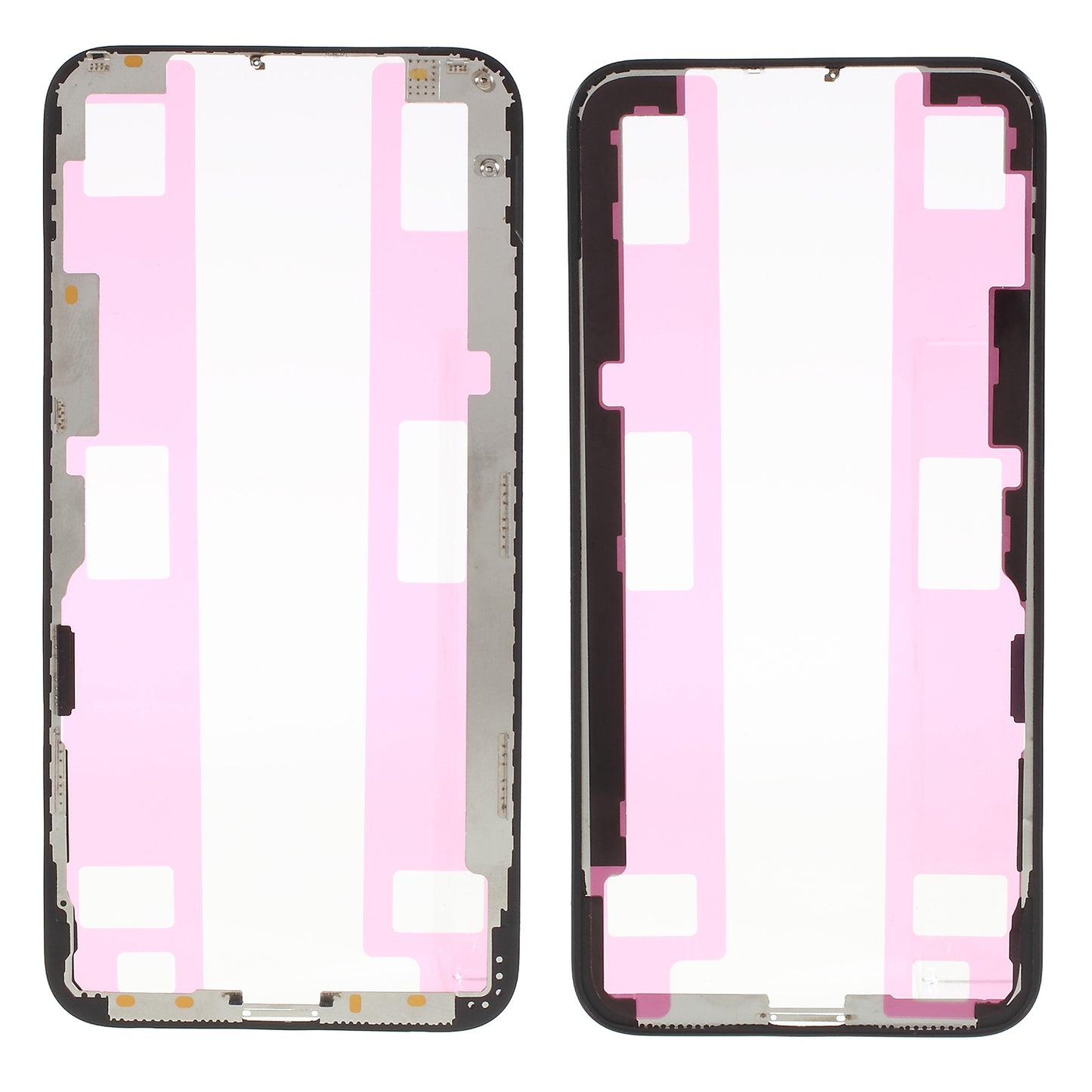 For iPhone XS 5.8 inch LCD Front Supporting Frame Bezel Bracket with Hot Melt Glue - Black