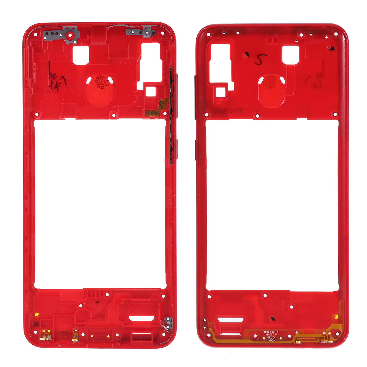 OEM Middle Plate Frame Repair Part (Plastic) for Samsung Galaxy A20 SM-A205F