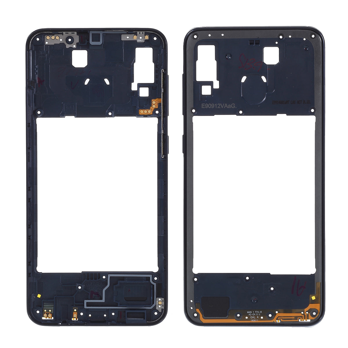 OEM Middle Plate Frame Repair Part (Plastic) for Samsung Galaxy A20 SM-A205F