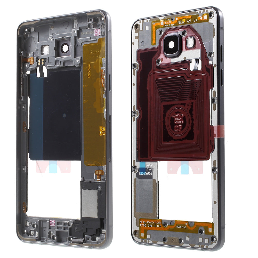 Middle Housing Frame with Small Parts OEM Material Assembly for Samsung A5 SM-A510F (2016)