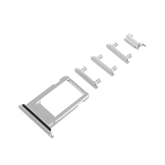 OEM for iPhone 8 4.7 Side Buttons Set (Mute / Power / Volume Buttons + Sim Card Tray)